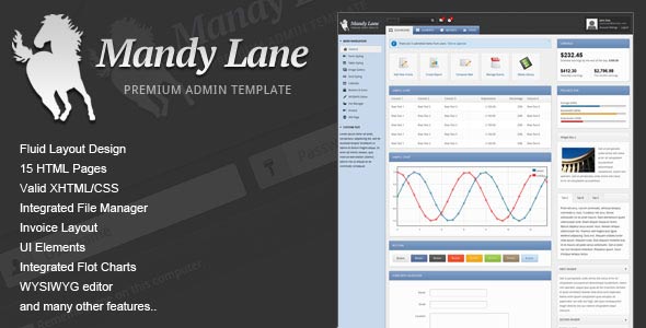 Mandy Lane Premium Admin Template