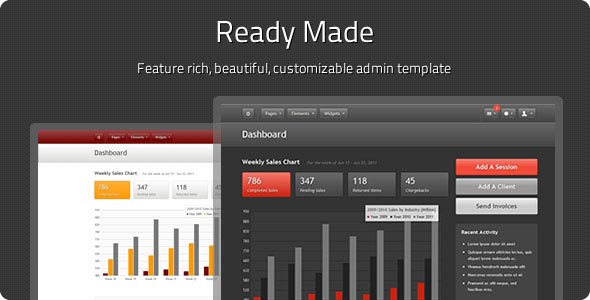 Ready Made Admin – Full Featured Admin Theme