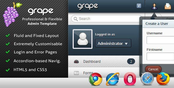 Grape – Professional & Flexible Admin Template