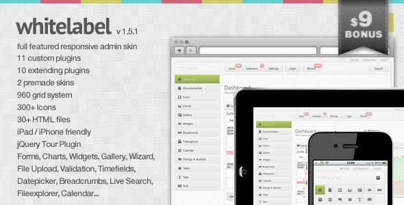 White Label – a full featured Admin Skin