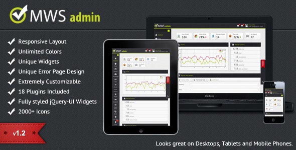 MWS Admin – Full Featured Admin Template